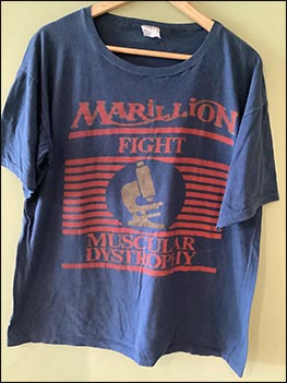 T-Shirt: Marillion Fight Muscular Dystrophy - Harp Beat Charity Concert - Wembley Arena (front) - 05.11.1987
